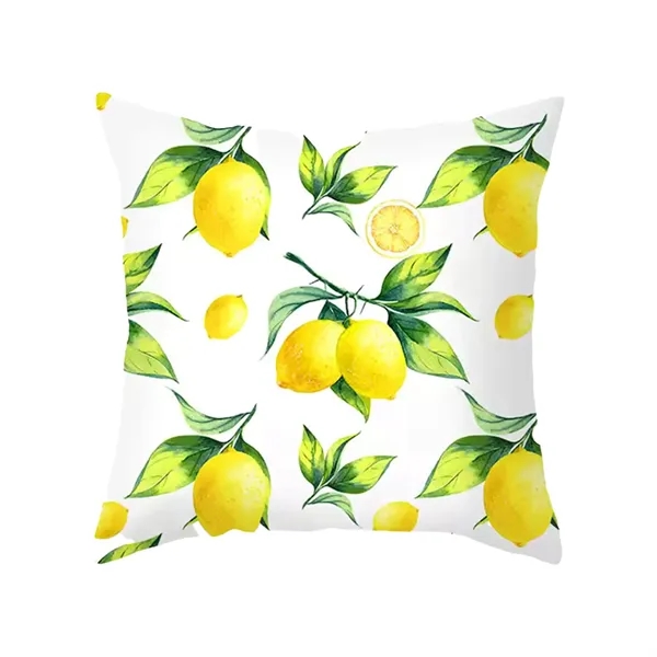 Short plush throw pillow cover plus full color digital print on... from ASI 37218 Athena Promo (tm)