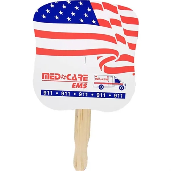 Patriotic Hand Fan, Full Color Digital... from ASI 30270 Aakron Line