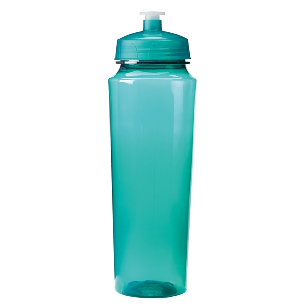 24 oz. water bottle with hydration markings with leak-resistant, push-pull lid,... from ASI 52840 Evans Manufacturing