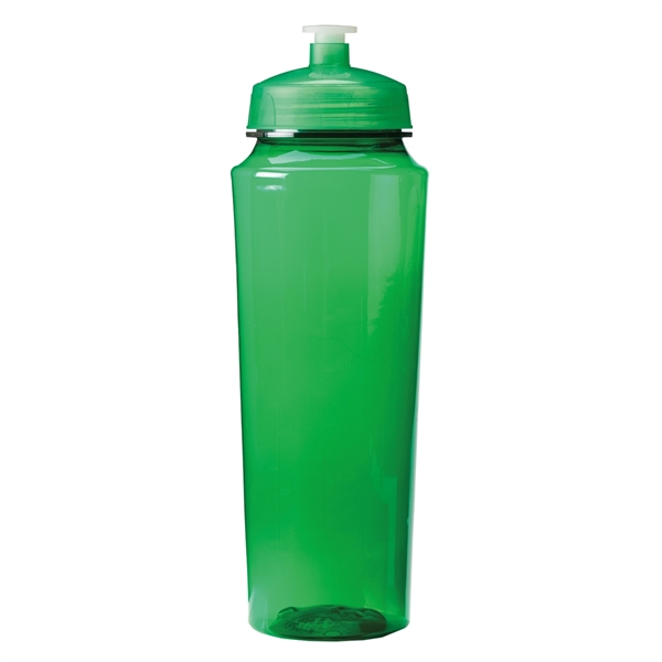 24 oz. water bottle with hydration markings with leak-resistant, push-pull lid,... from ASI 52840 Evans Manufacturing