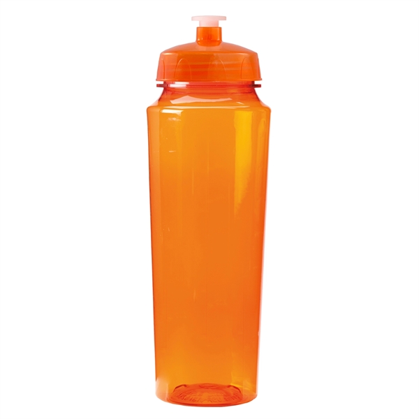 24 oz. water bottle with hydration markings with leak-resistant, push-pull lid,... from ASI 52840 Evans Manufacturing