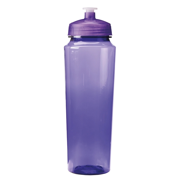 24 oz. water bottle with hydration markings with leak-resistant, push-pull lid,... from ASI 52840 Evans Manufacturing