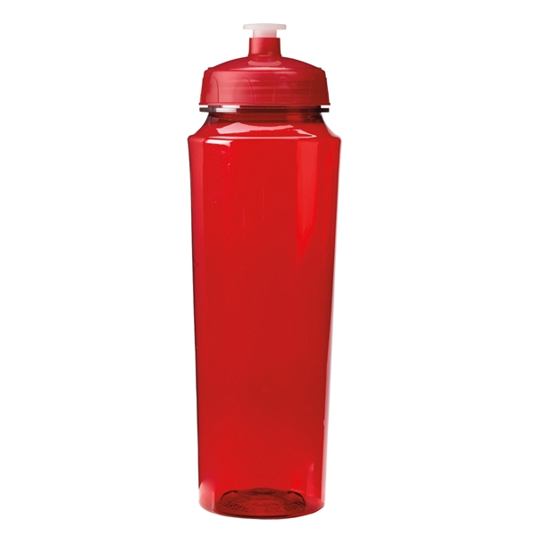 24 oz. water bottle with hydration markings with leak-resistant, push-pull lid,... from ASI 52840 Evans Manufacturing