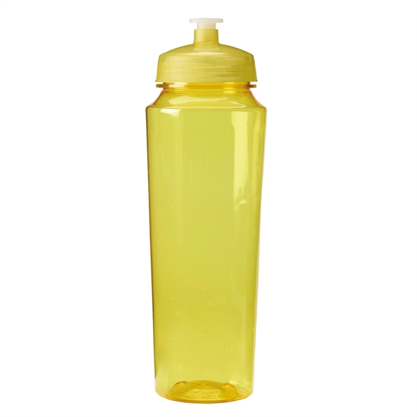 24 oz. water bottle with hydration markings with leak-resistant, push-pull lid,... from ASI 52840 Evans Manufacturing