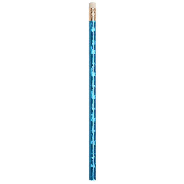 Prismatic foil wrapped designed #2 round lead pencil.  Perfect for... from ASI 52840 Evans Manufacturing / Jo-Bee