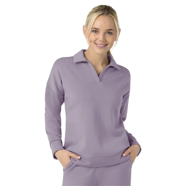 Wink- Unwind & Lounge - Women's Relaxed Pullover Polo... from ASI 86018 Scrub Authority