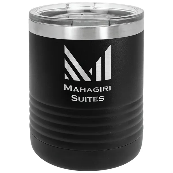 Polar Camel 10 ounce insulated stainless steel travel tumbler with clear... from ASI 74601 Calico