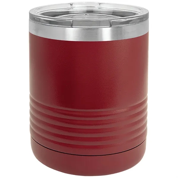 Polar Camel 10 ounce insulated stainless steel travel tumbler with clear... from ASI 74601 Calico