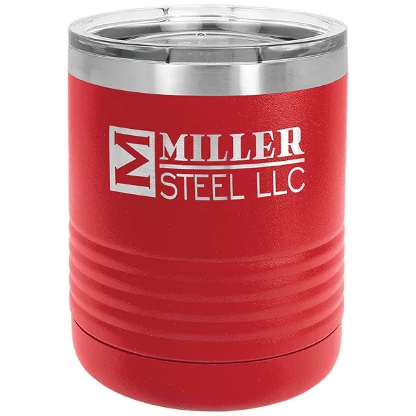 Polar Camel 10 ounce insulated stainless steel travel tumbler with clear... from ASI 74601 Calico