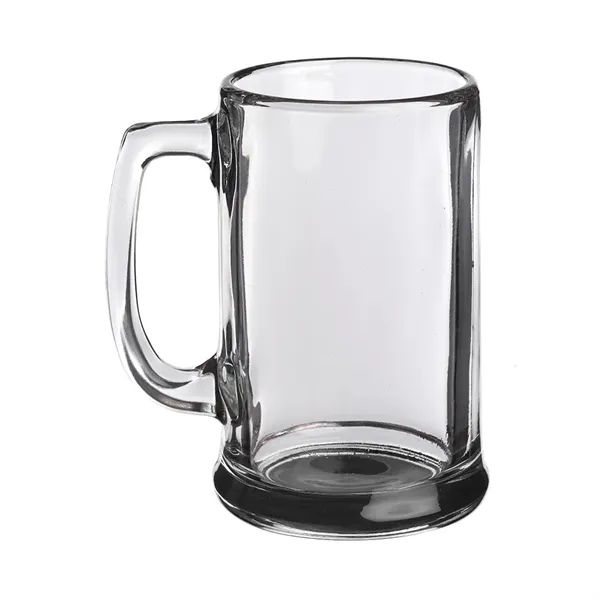 15 oz. clear glass ridged beer mug with thick handle and... from ASI 39552 BEL Promo