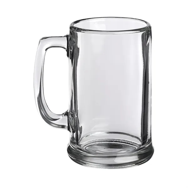 15 oz. clear glass ridged beer mug with thick handle and... from ASI 39552 BEL Promo