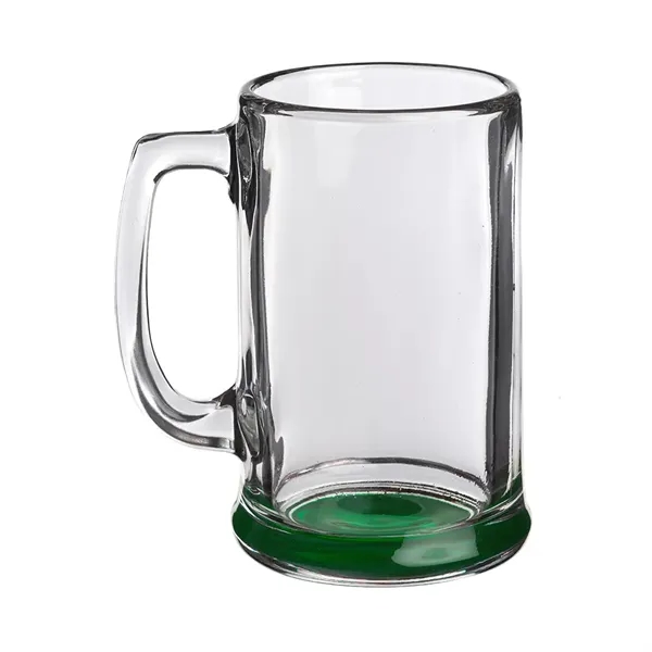 15 oz. clear glass ridged beer mug with thick handle and... from ASI 39552 BEL Promo