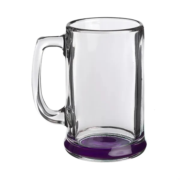 15 oz. clear glass ridged beer mug with thick handle and... from ASI 39552 BEL Promo