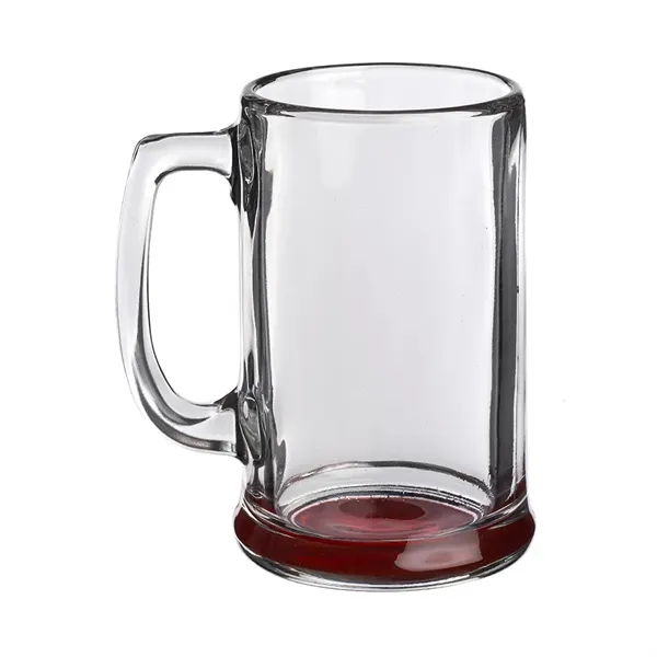 15 oz. clear glass ridged beer mug with thick handle and... from ASI 39552 BEL Promo