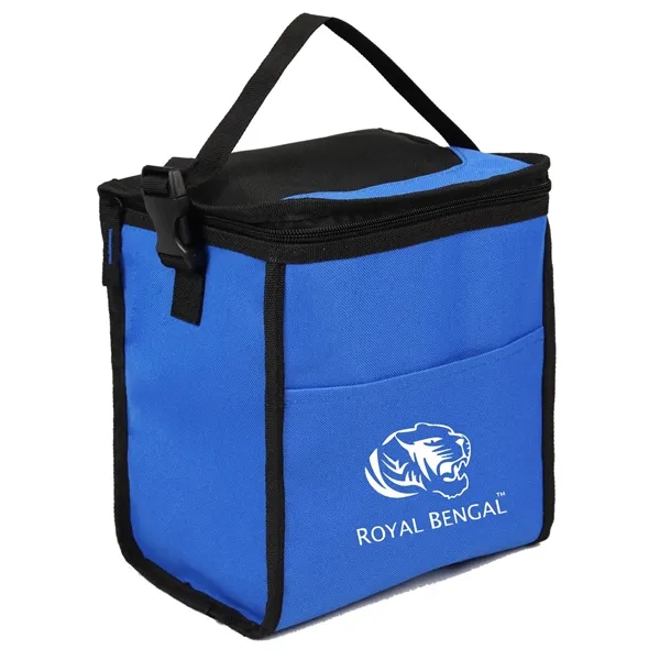 Insulated lunch cooler with an adjustable shoulder strap and a front... from ASI 57956 Graphco line