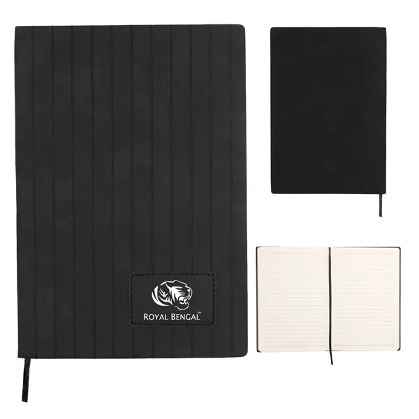A5 journal with a stripe embossed design... from ASI 57956 Graphco line