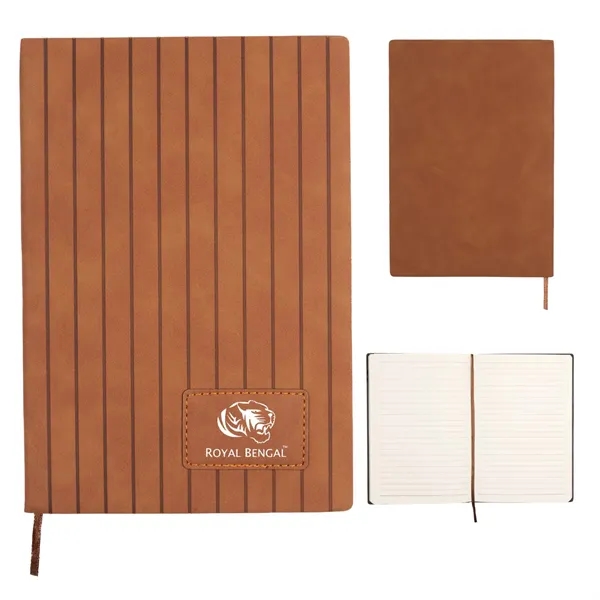 A5 journal with a stripe embossed design... from ASI 57956 Graphco line