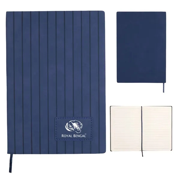 A5 journal with a stripe embossed design... from ASI 57956 Graphco line