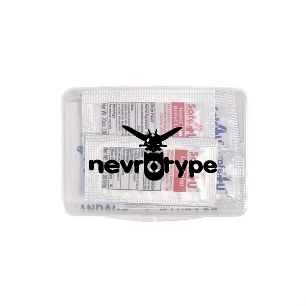 First aid kit with 12 essential medical supplies.... from ASI 57956 Graphco line