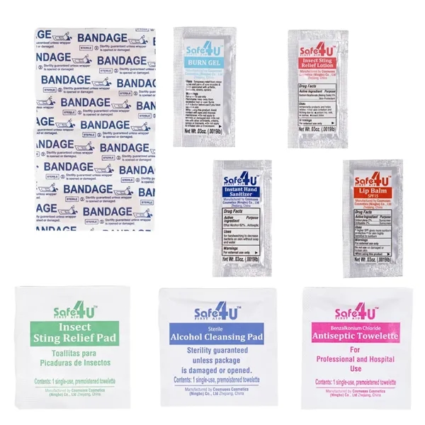 First aid kit with 12 essential medical supplies.... from ASI 57956 Graphco line