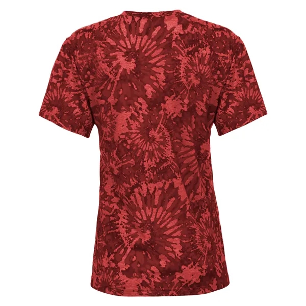 The Tie-Dye Tri-Blend Women's Tee is crafted from a performance fabric... from ASI 37461 Augusta Sportswear
