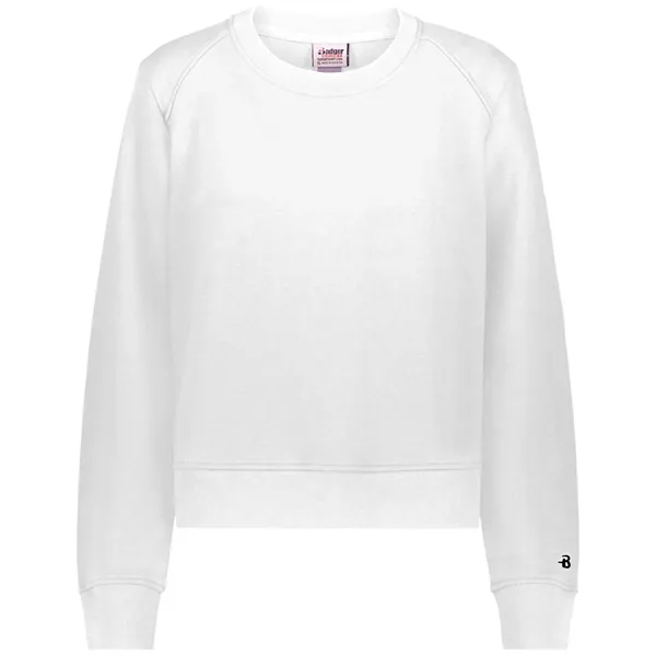 The Ladies' Athletic Fleece Crop Crew is crafted from a 9.5-ounce... from ASI 37461 Augusta Sportswear