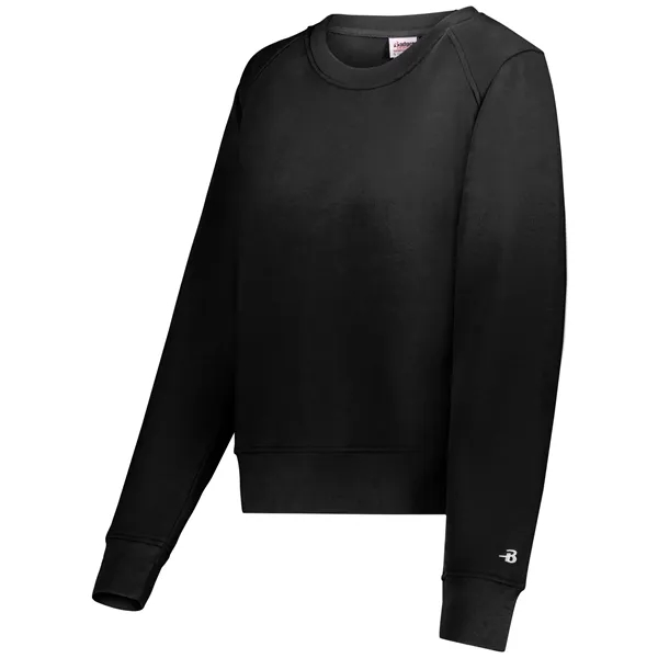 The Ladies' Athletic Fleece Crop Crew is crafted from a 9.5-ounce... from ASI 37461 Augusta Sportswear