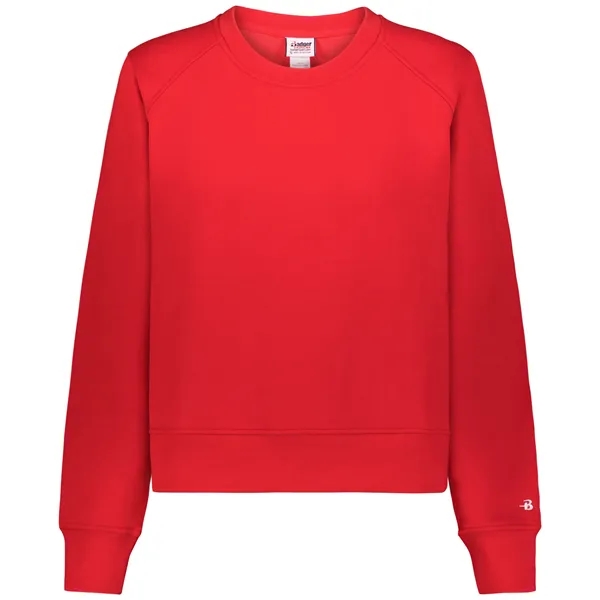 The Ladies' Athletic Fleece Crop Crew is crafted from a 9.5-ounce... from ASI 37461 Augusta Sportswear