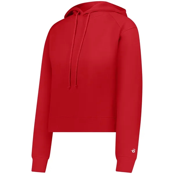 The Ladies' Athletic Fleece Crop Hoodie is crafted from a 9.5-ounce... from ASI 37461 Augusta Sportswear