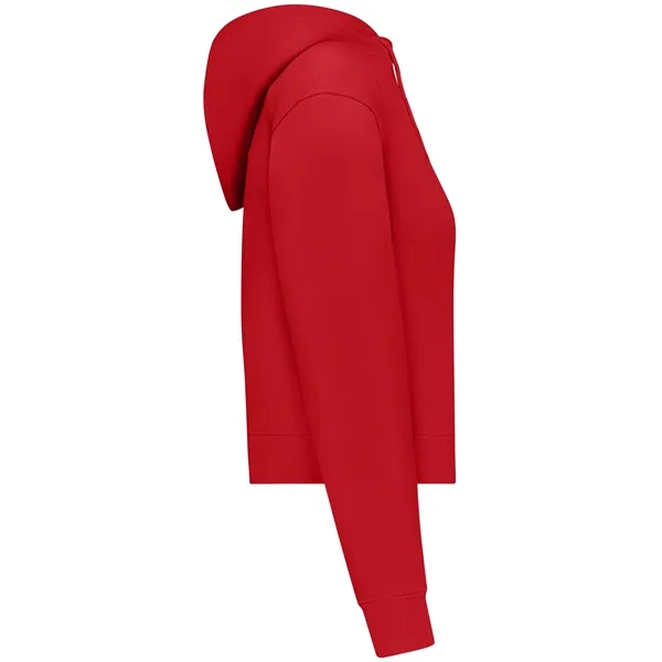 The Ladies' Athletic Fleece Crop Hoodie is crafted from a 9.5-ounce... from ASI 37461 Augusta Sportswear