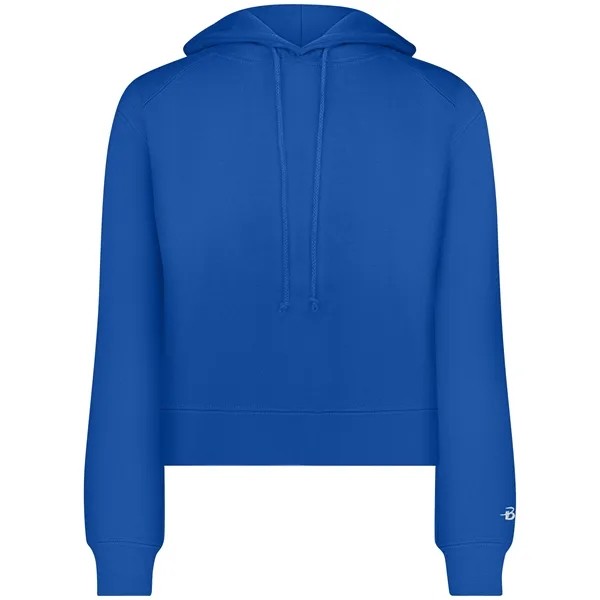 The Ladies' Athletic Fleece Crop Hoodie is crafted from a 9.5-ounce... from ASI 37461 Augusta Sportswear
