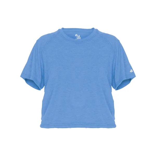 The Ladies' Tri-Blend Crop Tee is made from a performance fabric... from ASI 37461 Augusta Sportswear