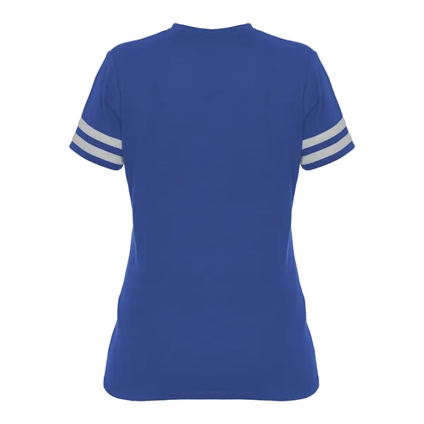 The Ladies' Tri-Blend Fan Tee is made from a performance fabric... from ASI 37461 Augusta Sportswear