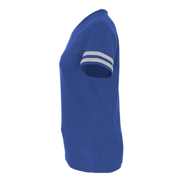 The Ladies' Tri-Blend Fan Tee is made from a performance fabric... from ASI 37461 Augusta Sportswear