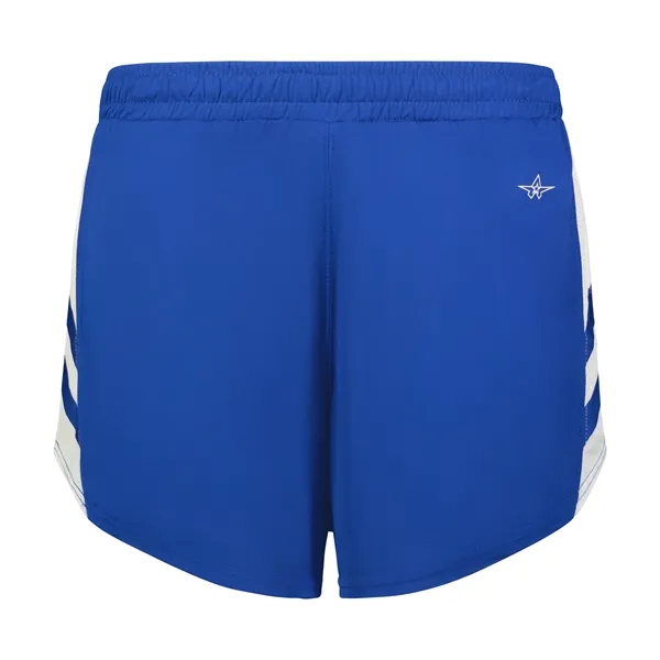The Medal Track Shorts are made from 100% polyester pique with... from ASI 37461 Augusta Sportswear