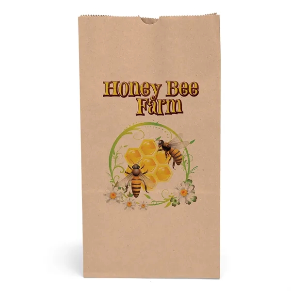 12# S.O.S. paper bag with serrated cut top and side gusset.... from ASI 37940 Bag Makers Inc