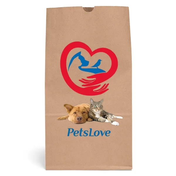 20# S.O.S. paper bag with serrated cut top and side gusset.... from ASI 37940 Bag Makers Inc