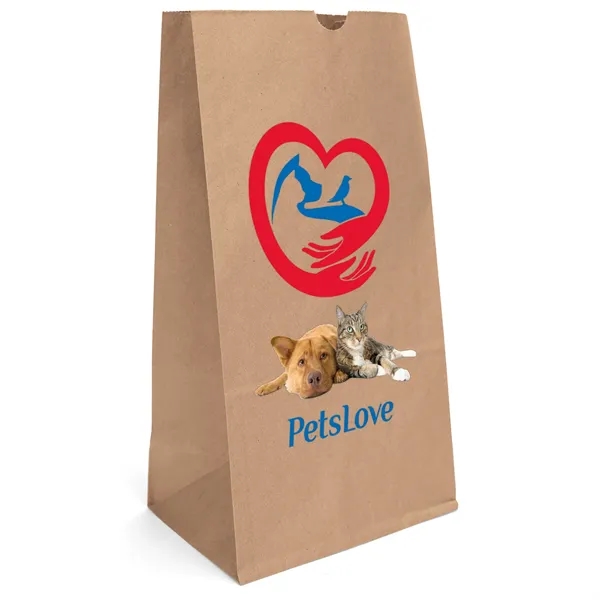 20# S.O.S. paper bag with serrated cut top and side gusset.... from ASI 37940 Bag Makers Inc