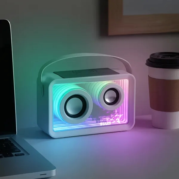 Wireless speaker with mesmerizing infinity mirror effect and RGB lighting delivers... from ASI 61966 HPG / OrigAudio HPG Gold