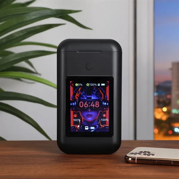 Two-in-one power bank and wireless earbuds with touchscreen control keep devices... from ASI 61966 HPG / OrigAudio HPG Gold