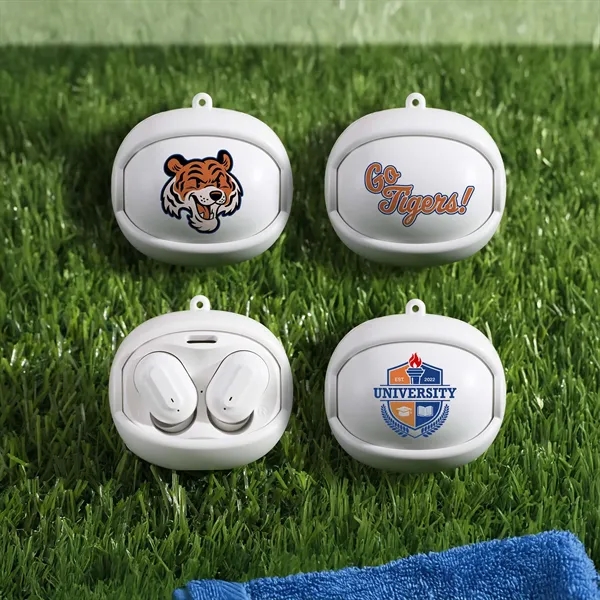 Wireless earbuds with a rotating case that spins to reveal three... from ASI 61966 HPG / OrigAudio HPG Gold