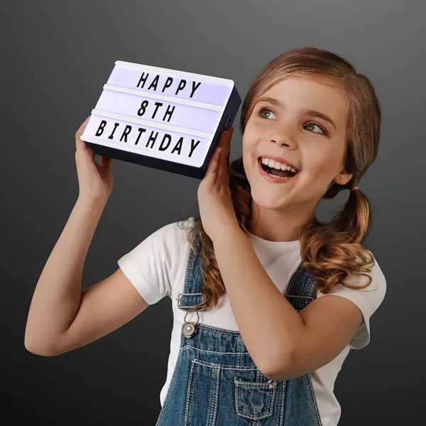 6" x 4" Mini Cinema Marquee USB LED Lightbox; Blank and... from ASI 34194 ALightPromos