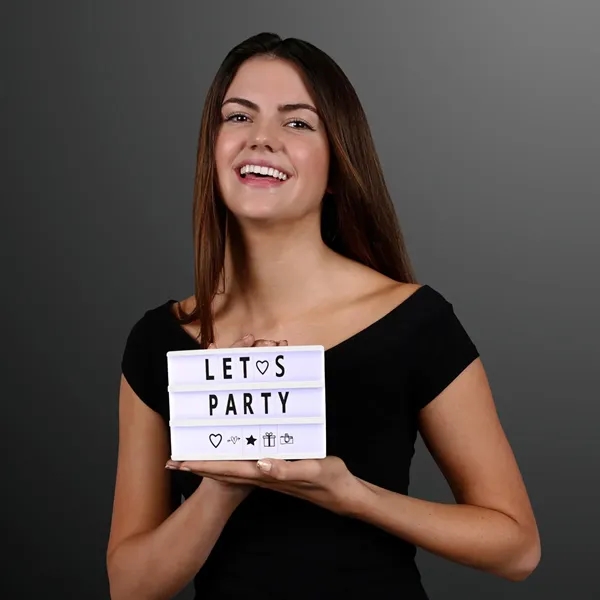 6" x 4" Mini Cinema Marquee USB LED Lightbox; Blank and... from ASI 34194 ALightPromos