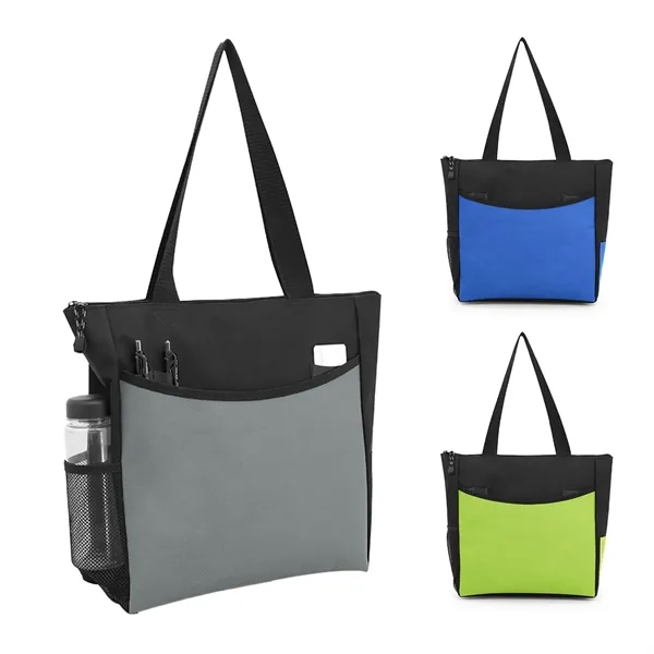 Zippered Polyester Event Tote... from ASI 36730 Ariel Premium Supply Inc