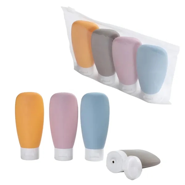 4-Bottle Travel Set in Zippered Pouch... from ASI 36730 Ariel Premium Supply Inc