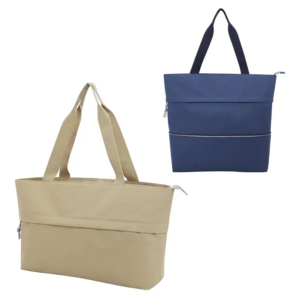Extendable Polyester Zippered Tote... from ASI 36730 Ariel Premium Supply Inc