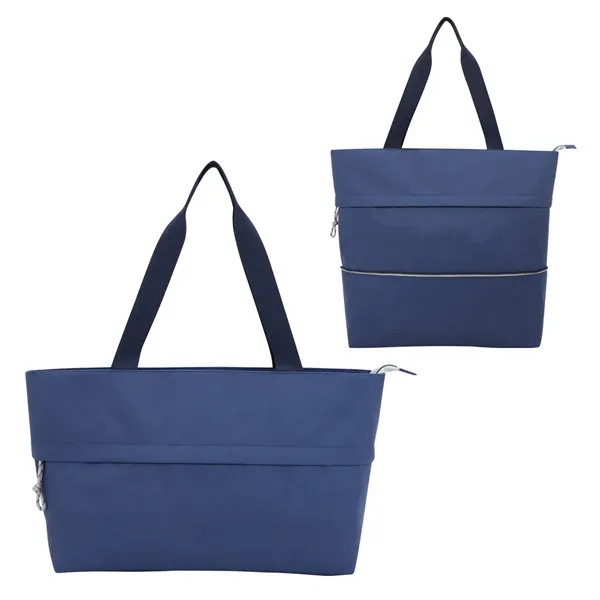 Extendable Polyester Zippered Tote... from ASI 36730 Ariel Premium Supply Inc