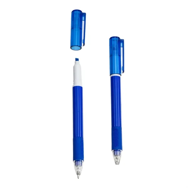 Combo Recycled Plastic Ball Pen & Highlighter... from ASI 36730 Ariel Premium Supply Inc