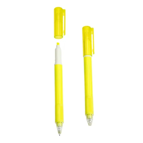 Combo Recycled Plastic Ball Pen & Highlighter... from ASI 36730 Ariel Premium Supply Inc
