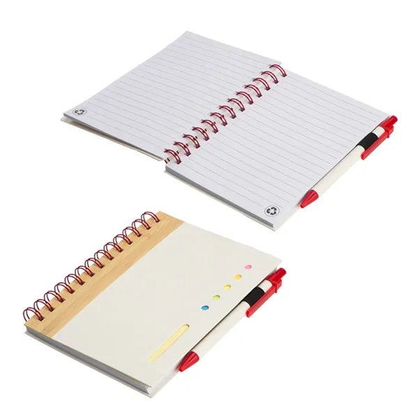 Spiral Notebook with Colorful Sticky Notes & Pen... from ASI 36730 Ariel Premium Supply Inc